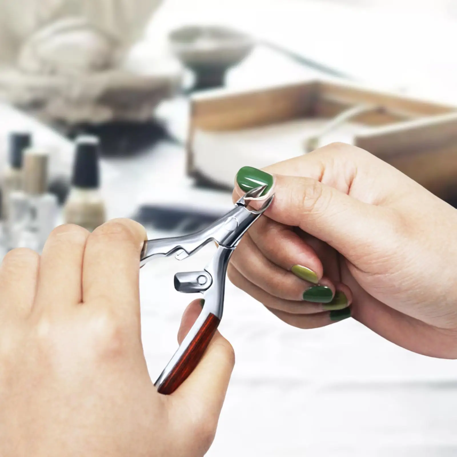 Manicure Nippers Durable Premium Professional Precise Nail Trimmer Remover Manicure Plier for Fingernails and Toenails SPA Salon