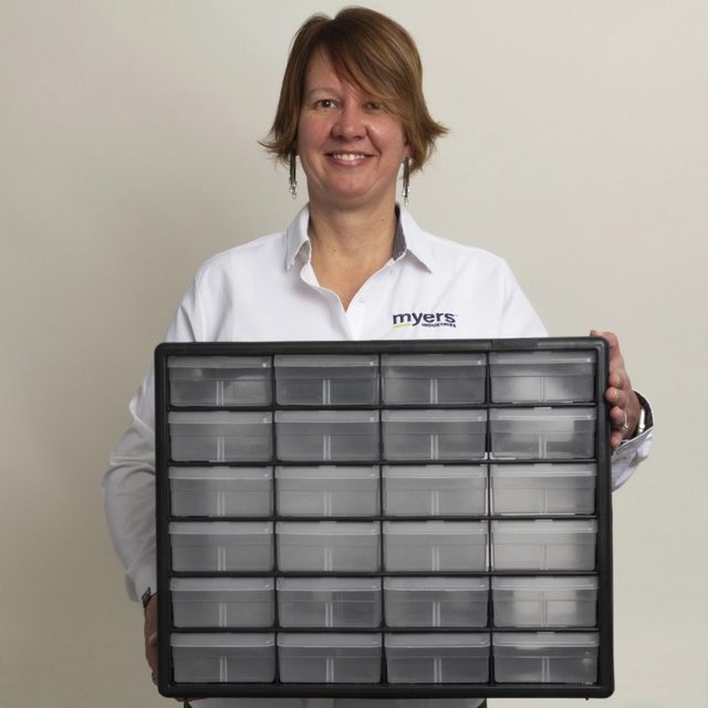 Akro-Mils 24-Drawer Plastic Storage Cabinet 