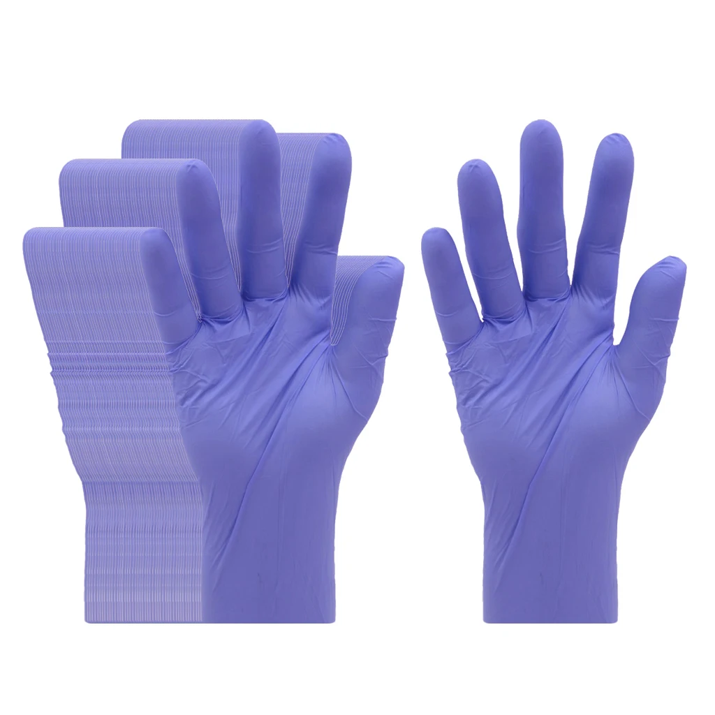 100pcs Disposable Gloves Latex-Free Powder-Free Glove for Mechanics, Automotive, Cleaning - Waterproof and Oil-Resistance
