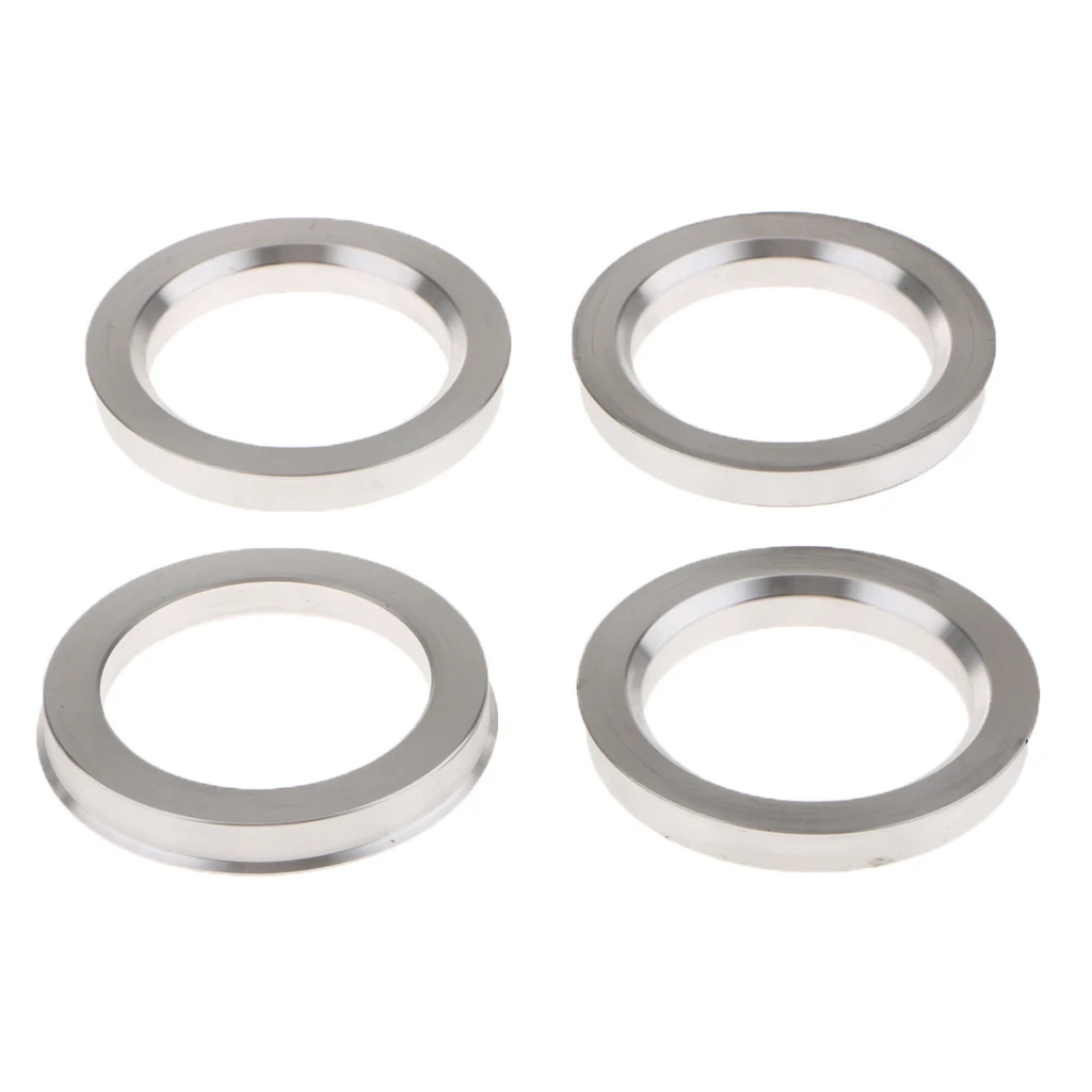 4 Pieces Spigot Rings 73.1mm to 54.1mm Aluminum Alloy Wheel Hub Spacers