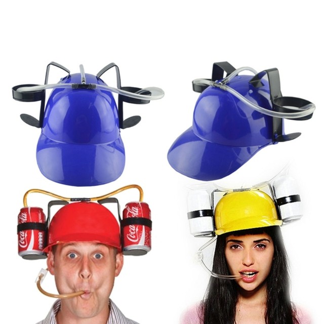 Drink Hat Drinking Helmet Cosplay Guzzler Drink Helmet Kids Adults