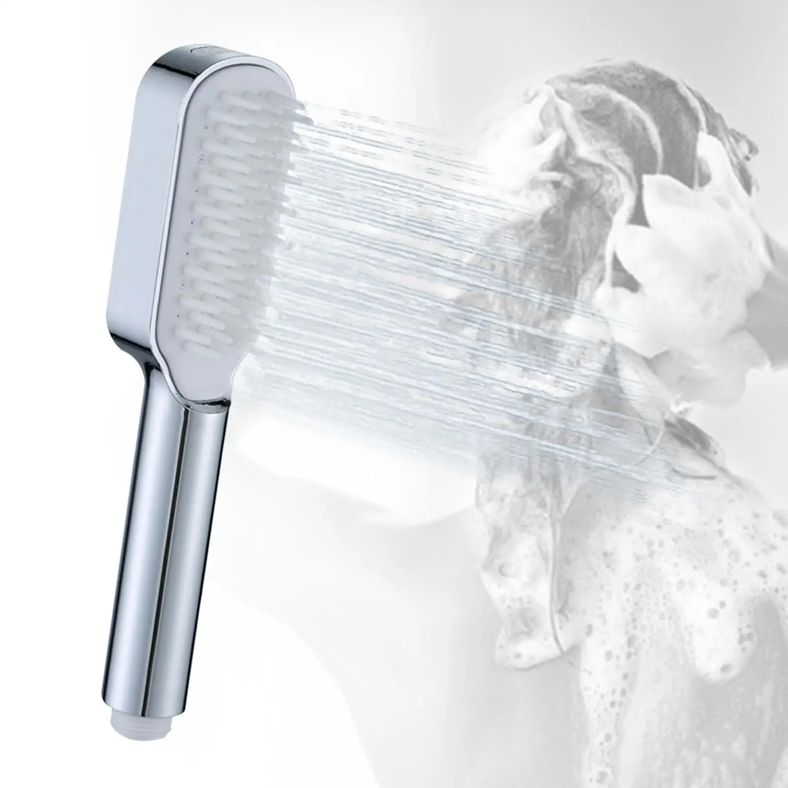 with Massage Combs Rainfall Fits 1/2inch Adapter Saving Water Cleaning Your Shower, Bathroom Accessory