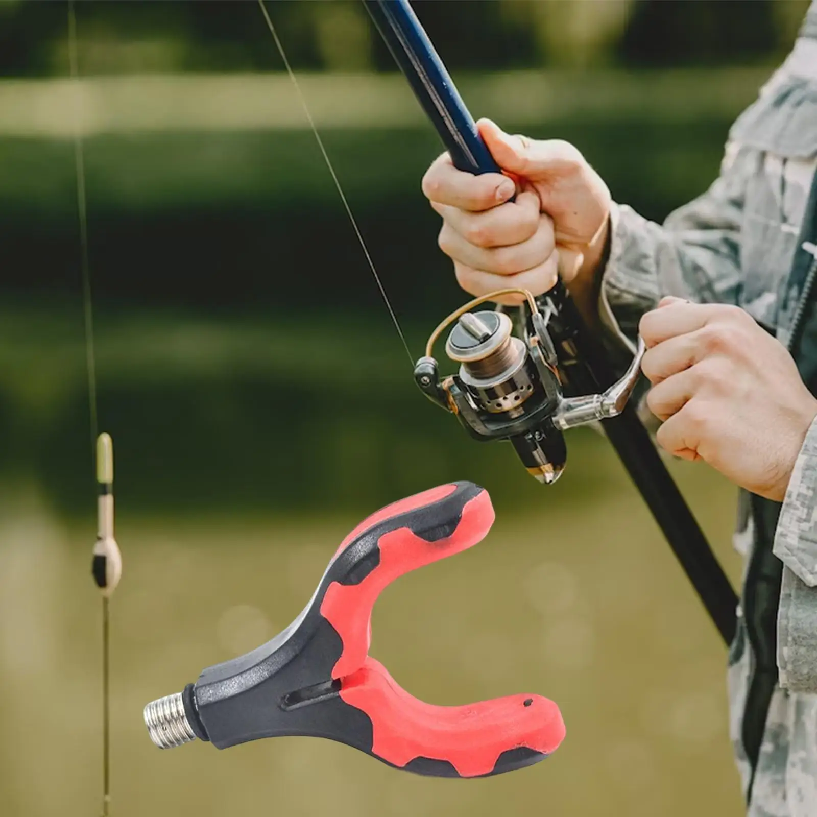 Fishing Rod Rest Head Bracket Holder Bracket 8mm Silicone Carp Fishing Accessories for Gripper Pod