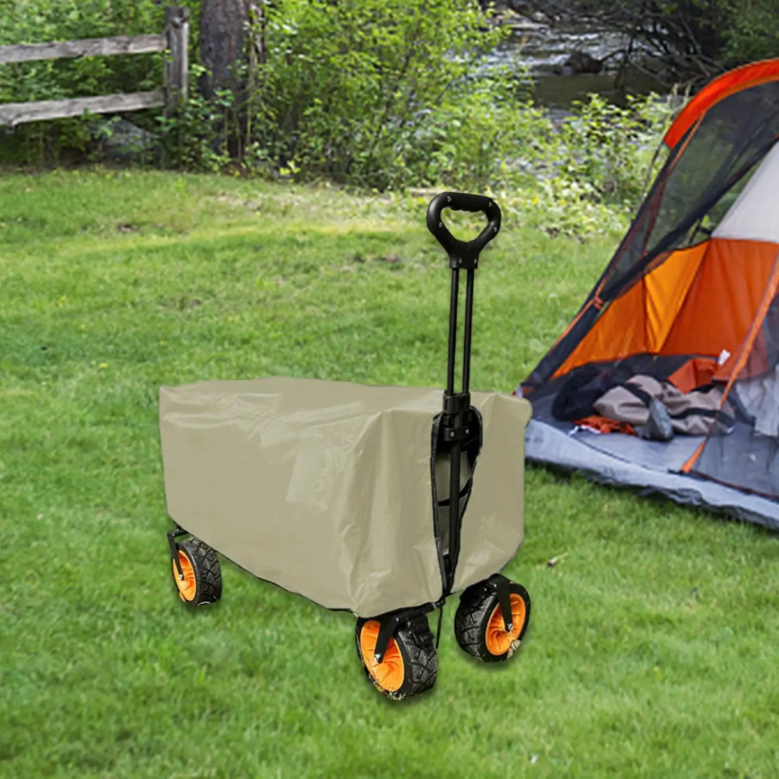 Outdoor Folding Wagon Cover Protective Cover 90x50x45cm Easily Install Weather Resistant Windproof for Collapsible Utility Wagon