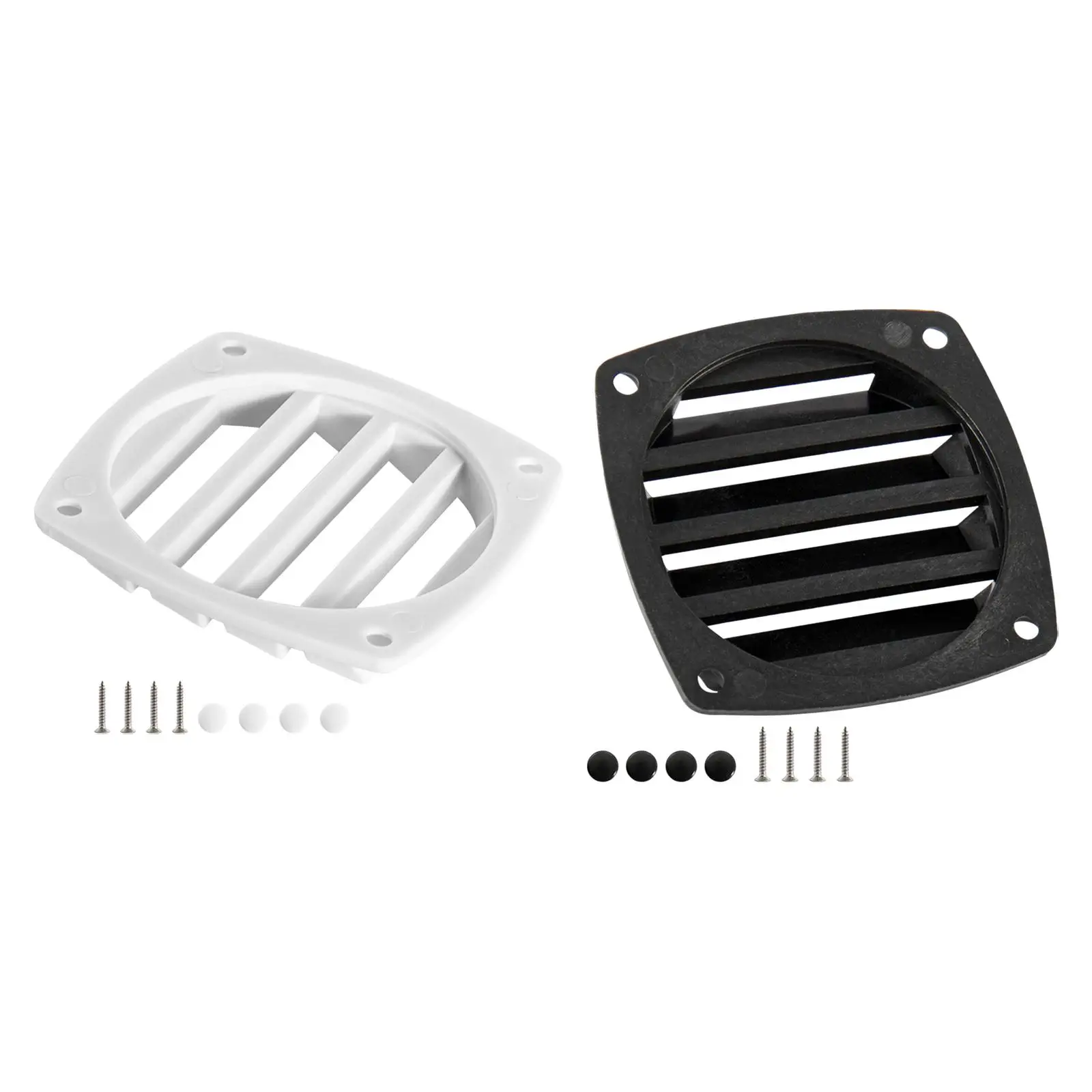 3 inch Boat Louvered Vent Accessories Square Air Vent Grill Ventilation Ducting Cover Outlet Vent for Yacht Marine
