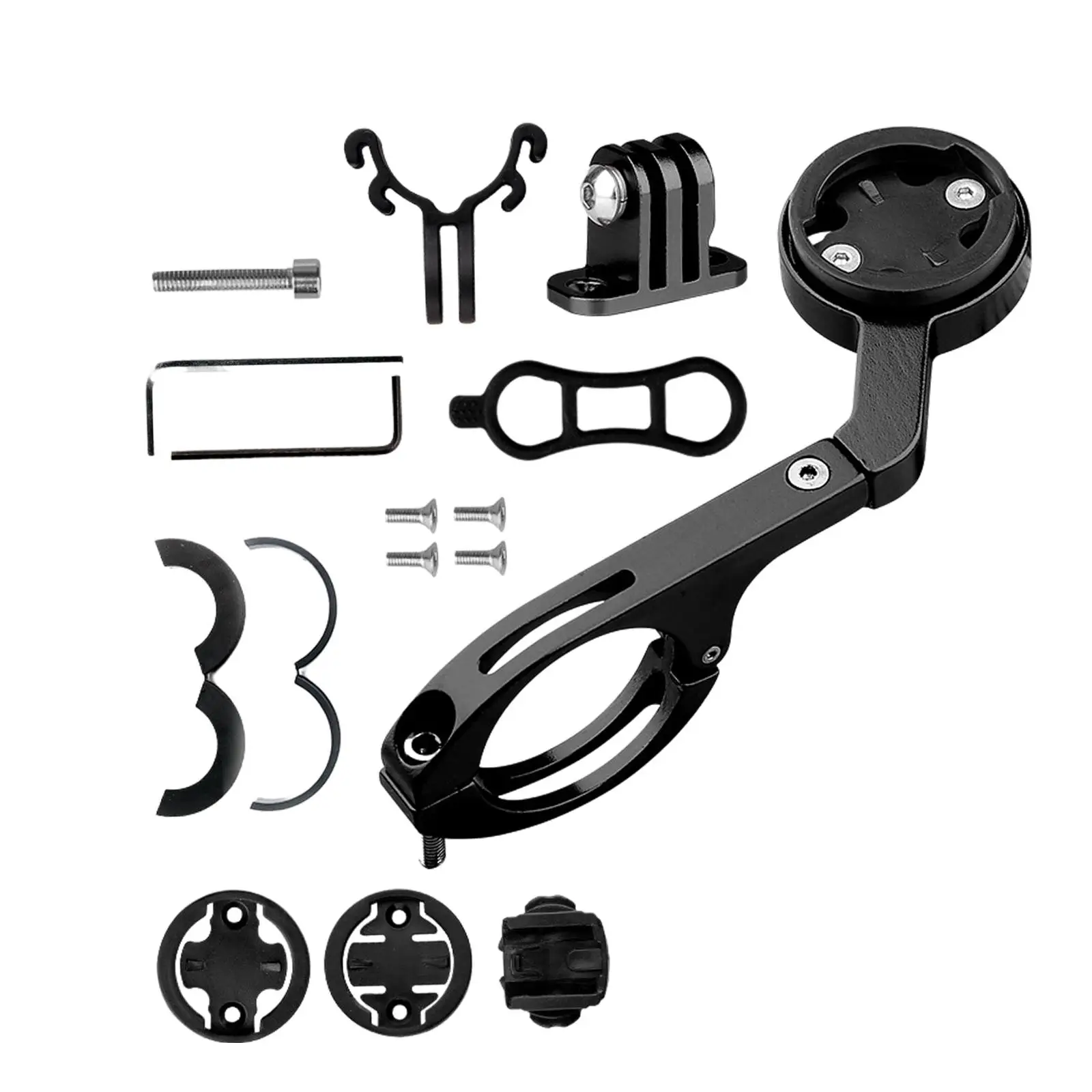 Cycling Bike Computer GPS  Mount Holder for Bike Computer camera for , Mountain Bike Road Bike Handlebar Extended Combo Mount