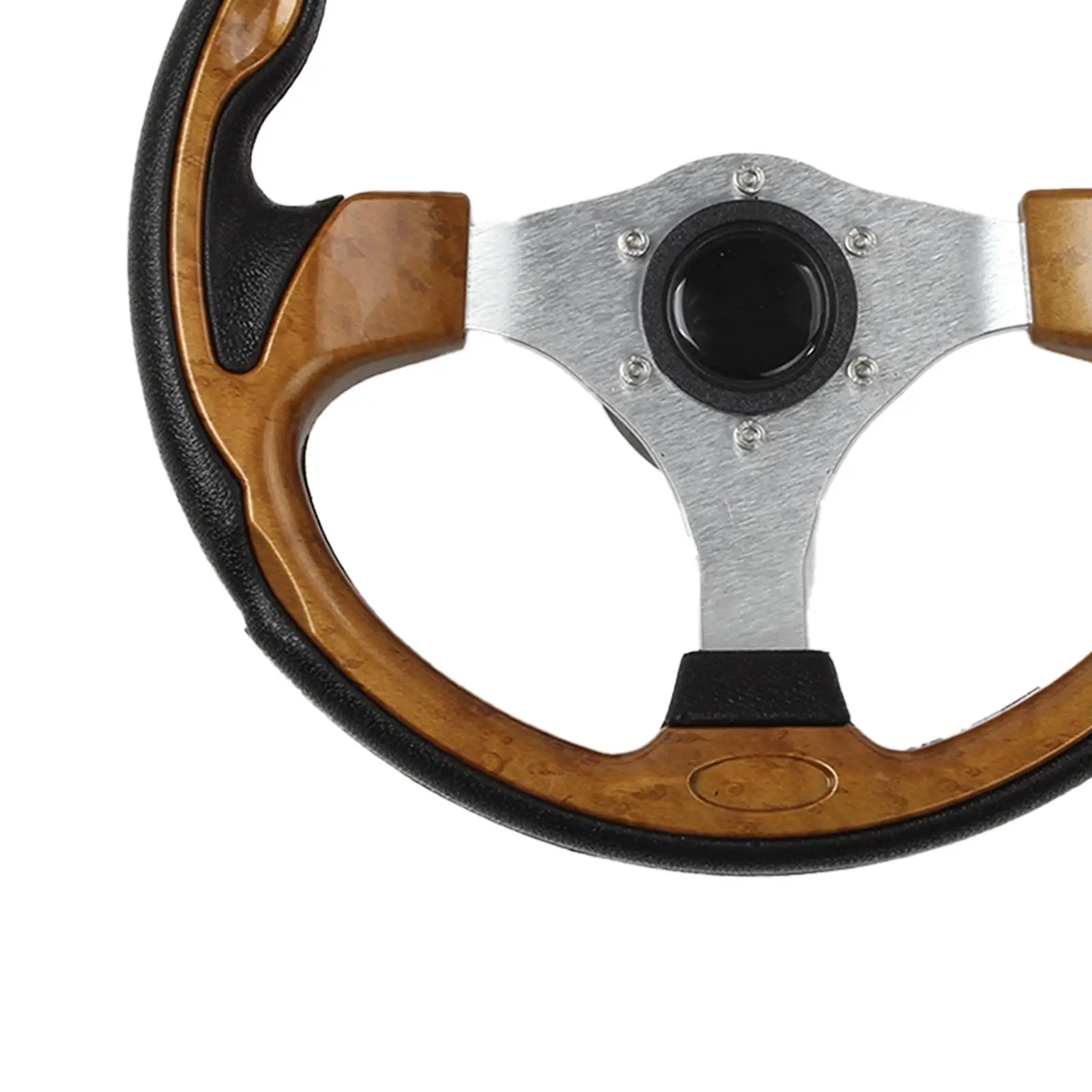 Marine Steering Wheel Easily Install Polished Marine Steering System 350mm for Marine Boats Pontoon Boats Vessels Fittings