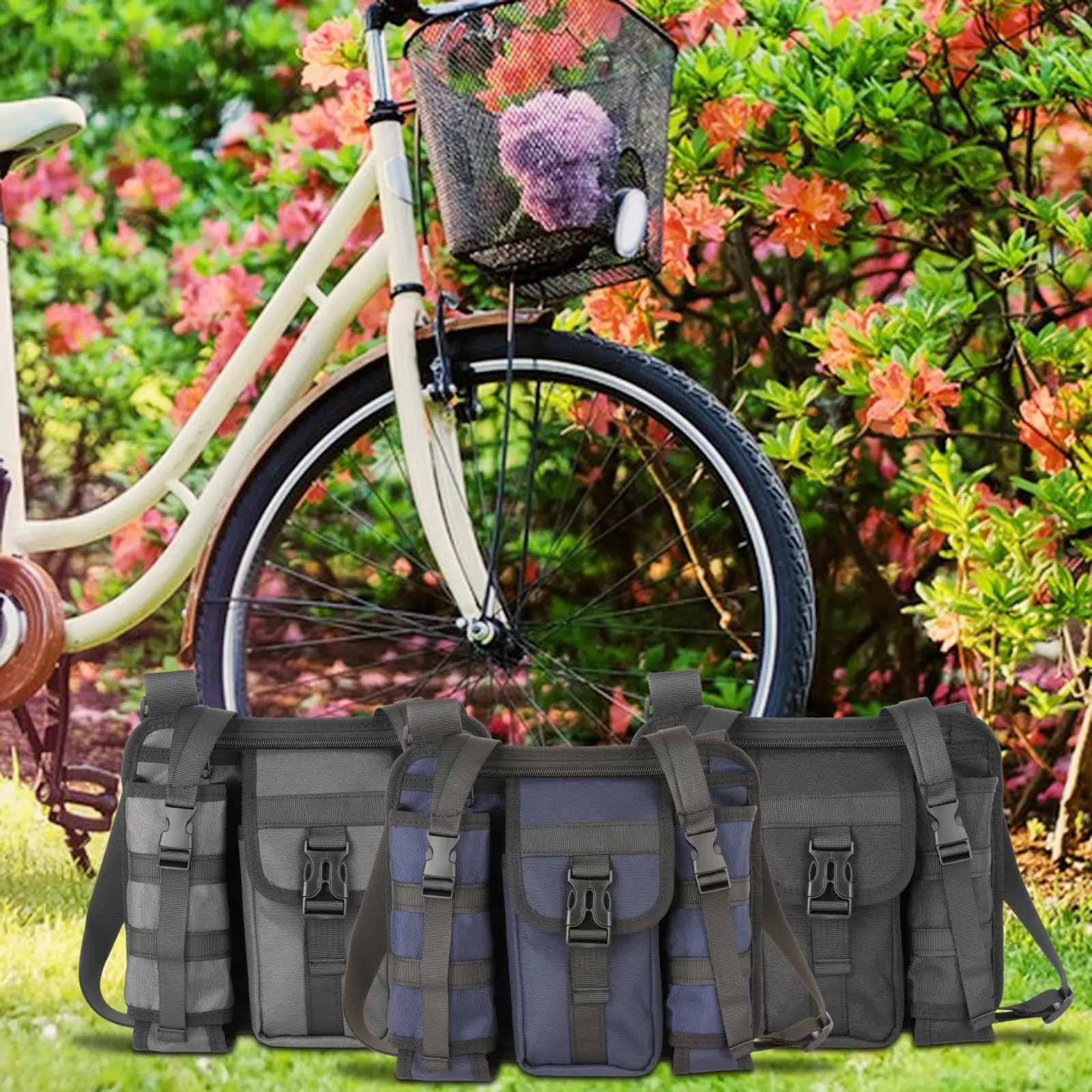 Men`s Bag Water Bottle Holder Satchel for Fishing Outdoor Cycling