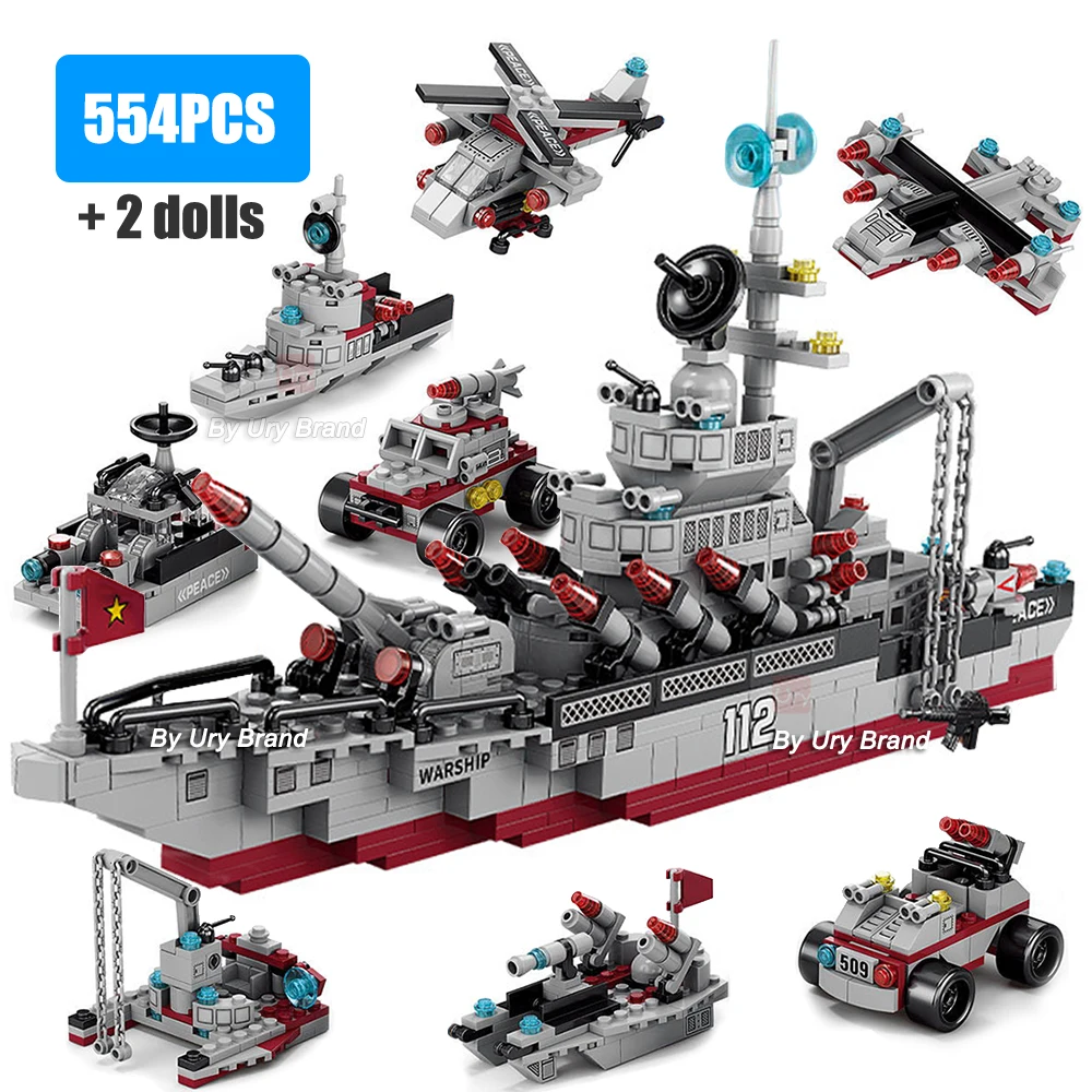 exército batalha cruzador tanques avião moderno série militar navio de guerra lutador robô mech blocos de construção brinquedos figuras meninos presentes