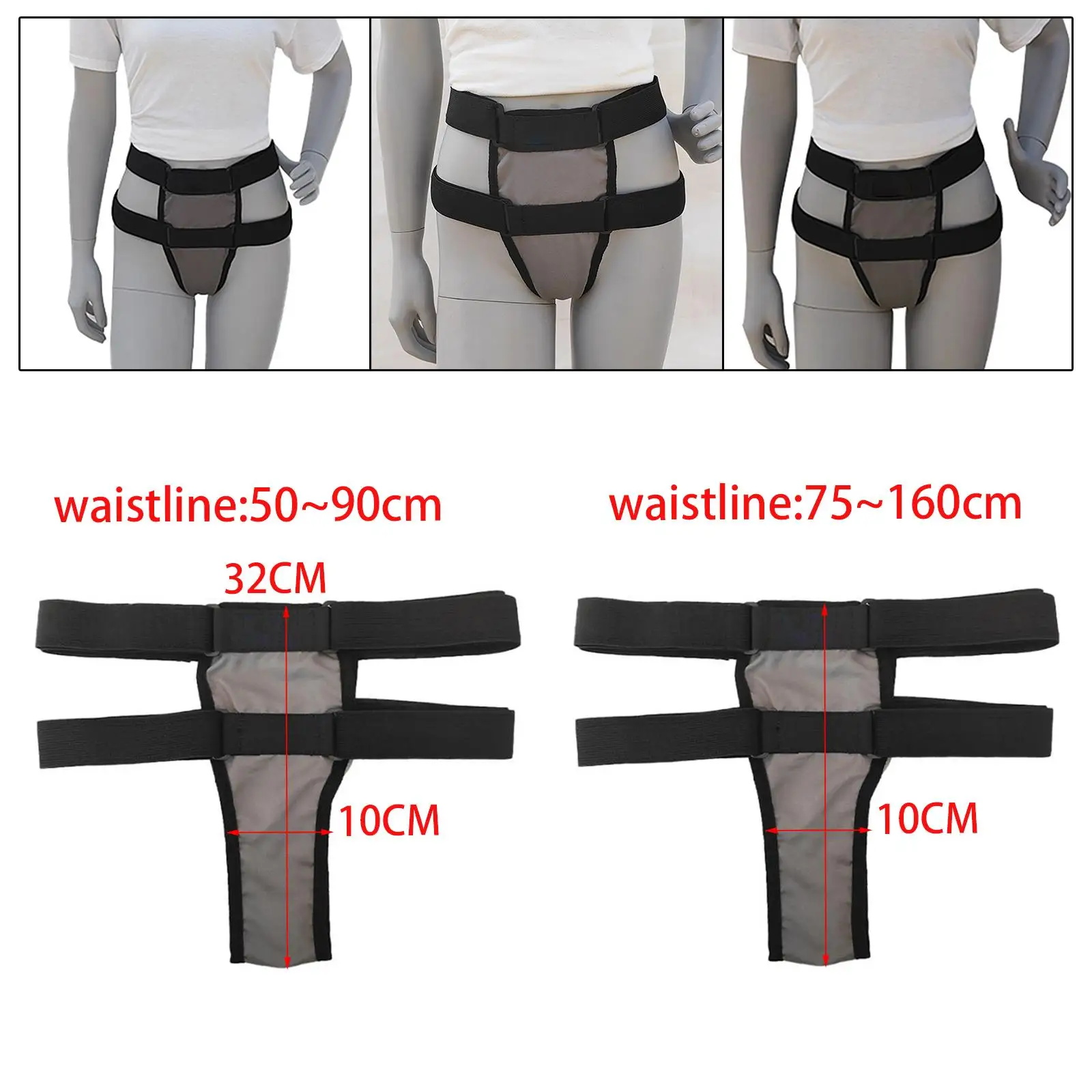Pelvic Support Belt High Elasticity Recovery Black Uterus Support Girdle for Treating Postpartum Care Dysfunction Dropped Women