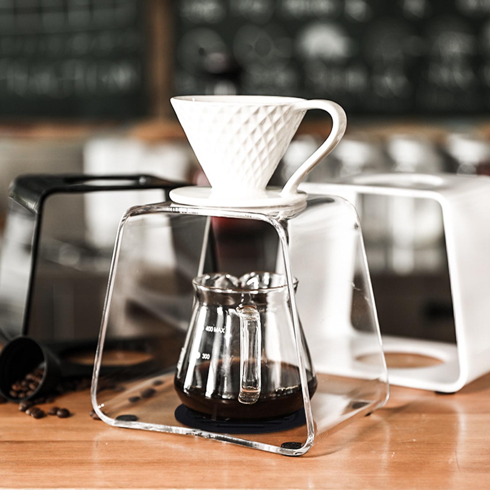 Pour over Coffee Dripper Stand Coffee Station Fittings Cafe Accessory Transparent Drip Tool for Office Coffee Shop Coffee Maker