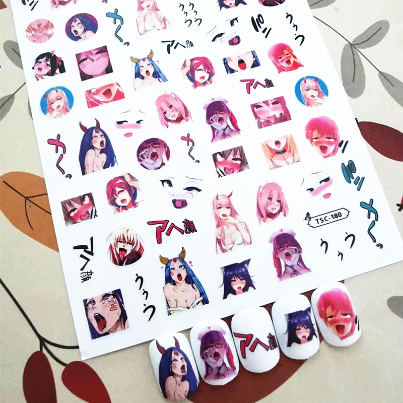 Best of Japanese Anime Sey Girls Design 3D Self Adhesive Back Glue DIY Decorations Tools Nail Art Sticker TSC 180 Reviews & Tips