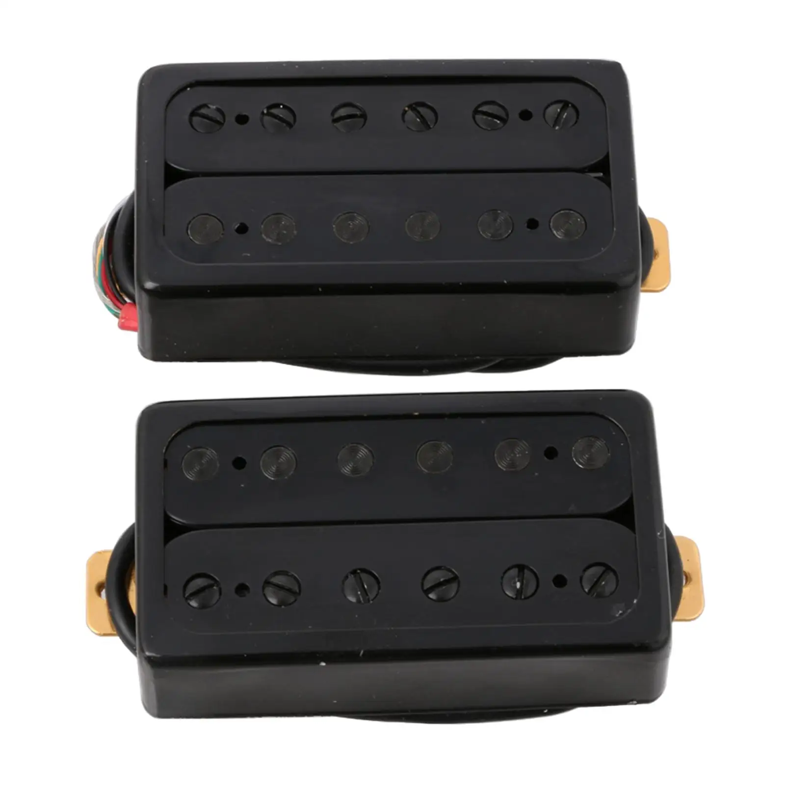 Double Coil Pickups Set Low Noise Neck & Bridge Humbucker Set for 6 Strings Electric Guitar Accessory