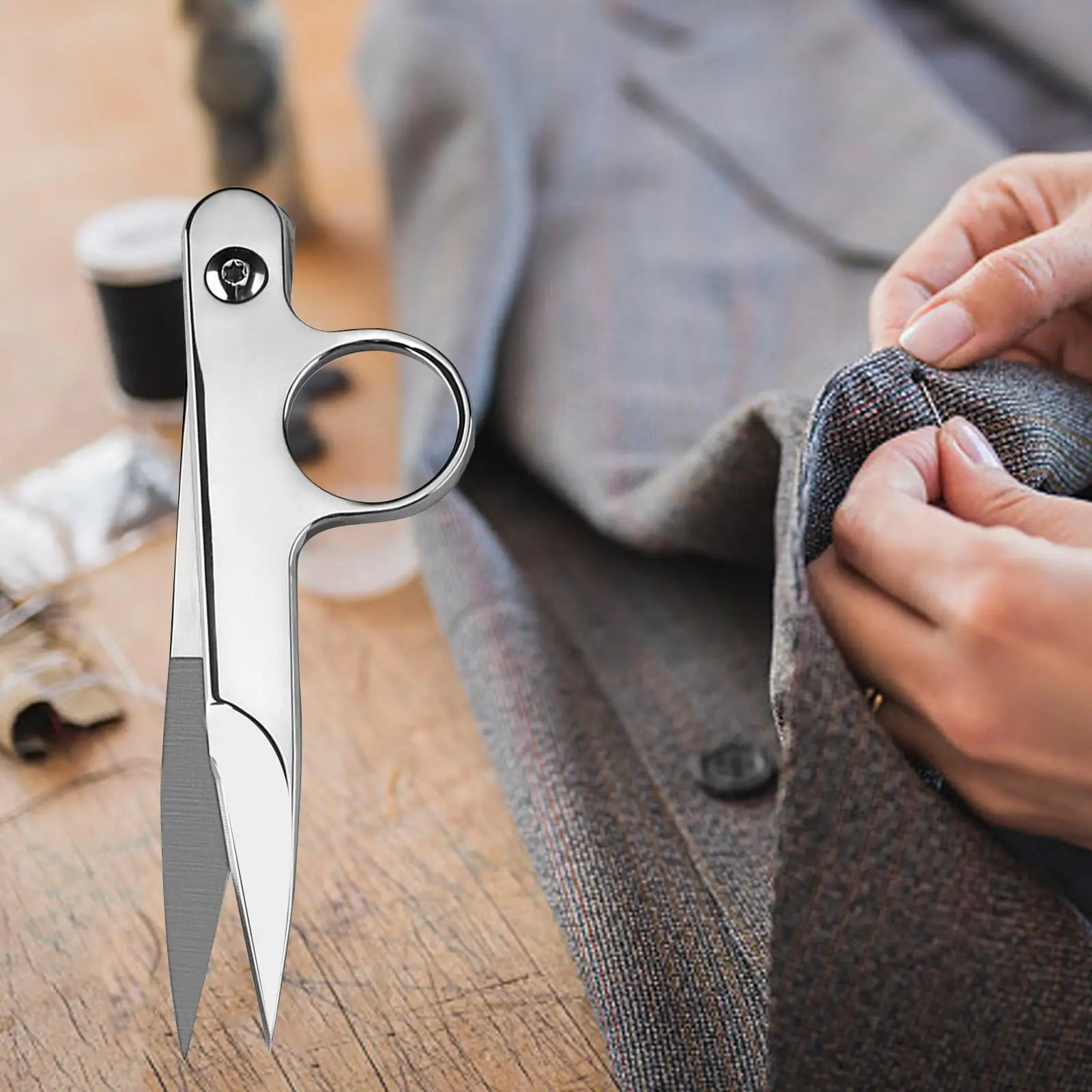 Sewing Scissors Mini Thread Scissors Trimming Nipper Embroidery Snipper Handheld Tailor Scissors Thread Cutter for Dressmaking