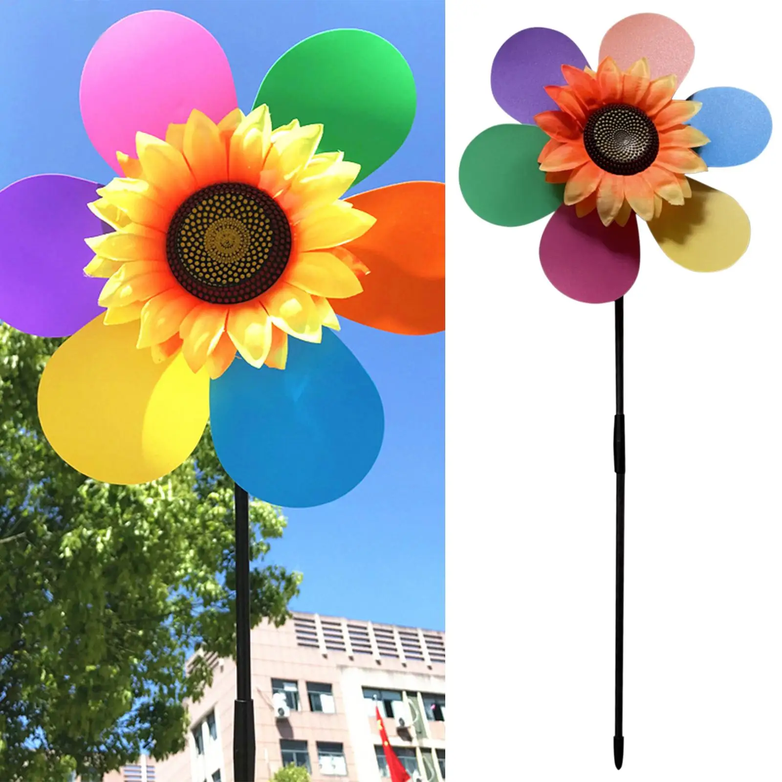 Windmill Pinwheel Kids Toy Gift Garden Party Favor Outdoor Home Decoration