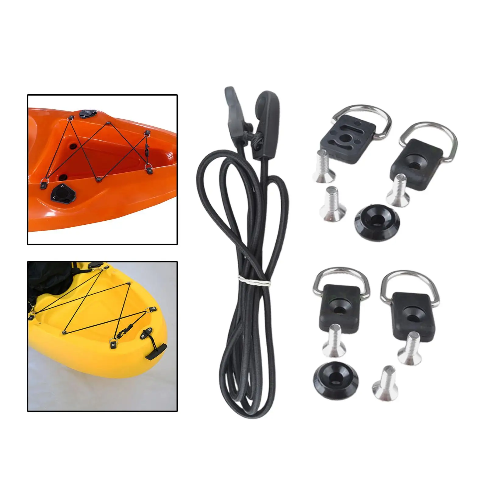 Kayak Deck Rigging Kit for SUP Kayaks Fishing Rigging Bungee Kit