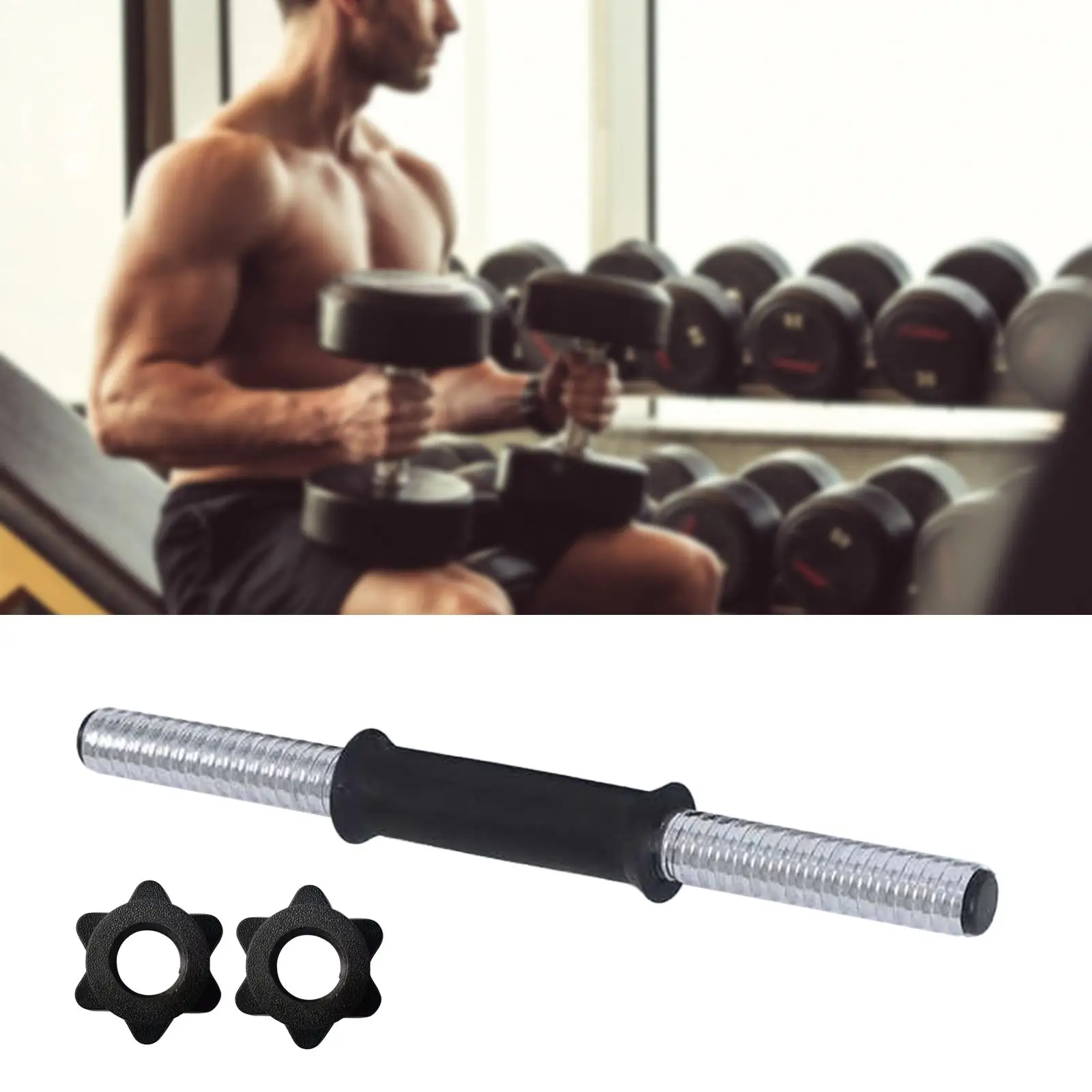 Dumbbell Bar Dumbbell Accessories Dumbbell Extension Bar Strength Training for Exercise Muscle Building Sport Barbells Training