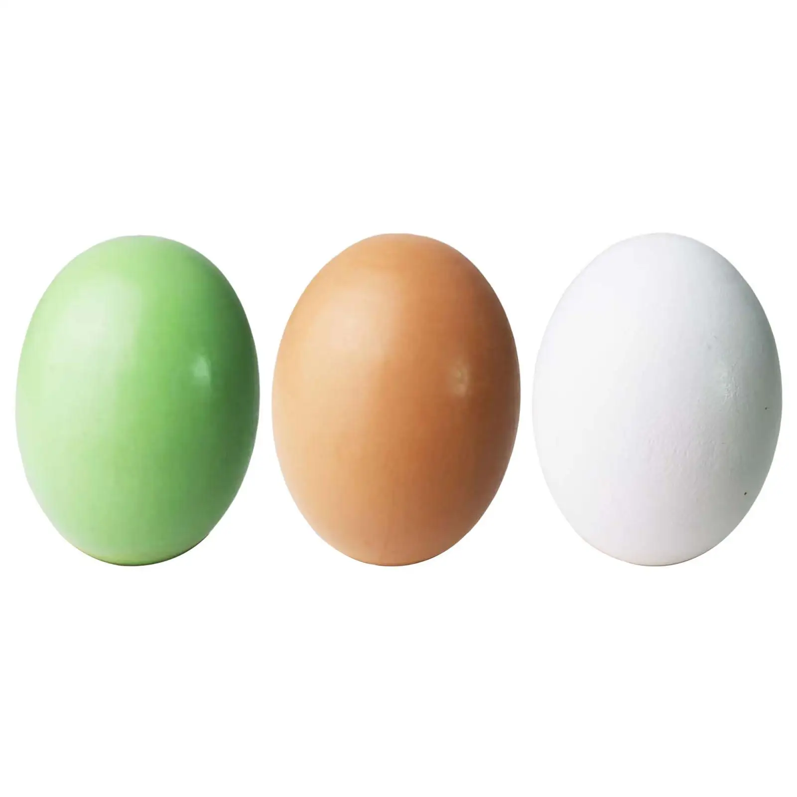 3x Wooden Simulation Eggs Developmental Toy Pretend Toy for Themed Parties Boys