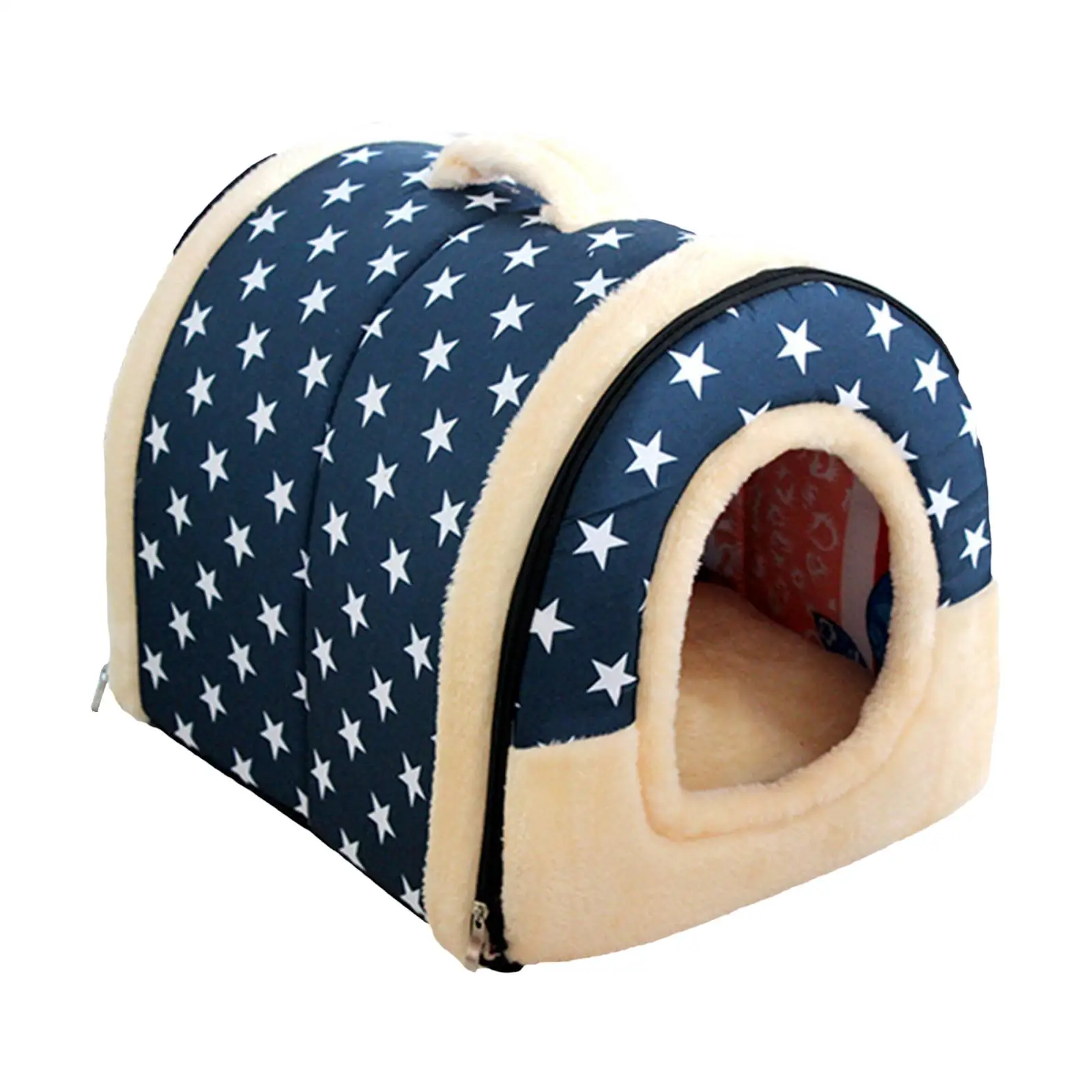 Cat Bed Dog Tent Cozy Kitty with Removable Cushion Warm Nest Warm Cave House