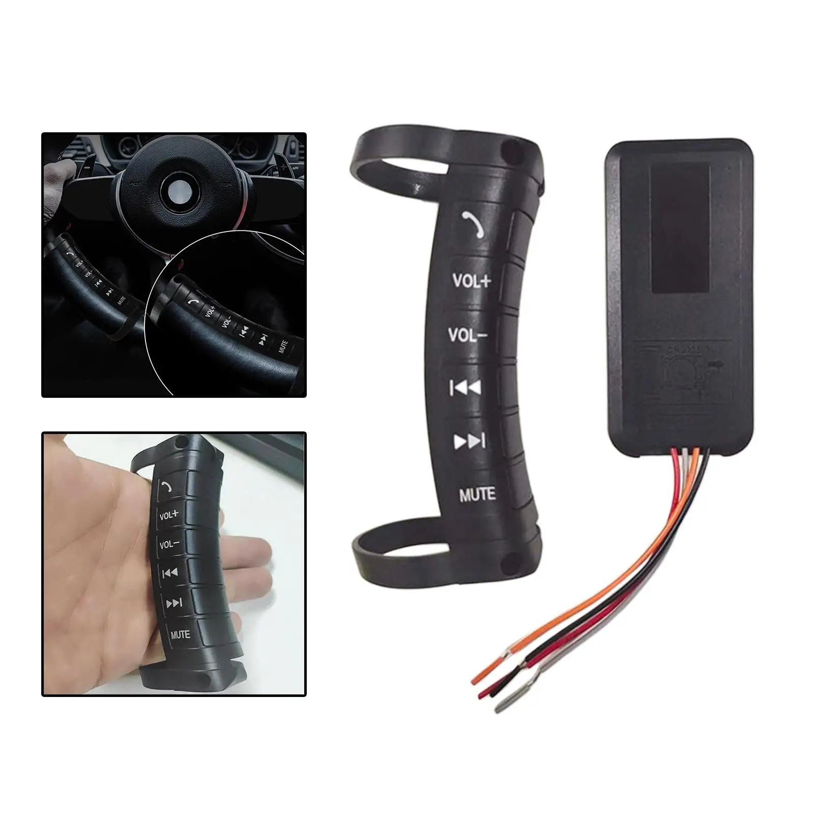 RC Button Car for audio Steering Wheel Wireless Bluetooth Universal