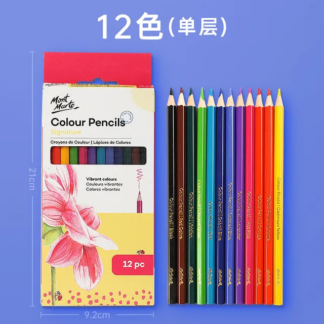 Arrtx 126 Colored pencils Soft Core Leads High-Lightfastness Rich Pigments  Drawing Pencils for Coloring Sketching
