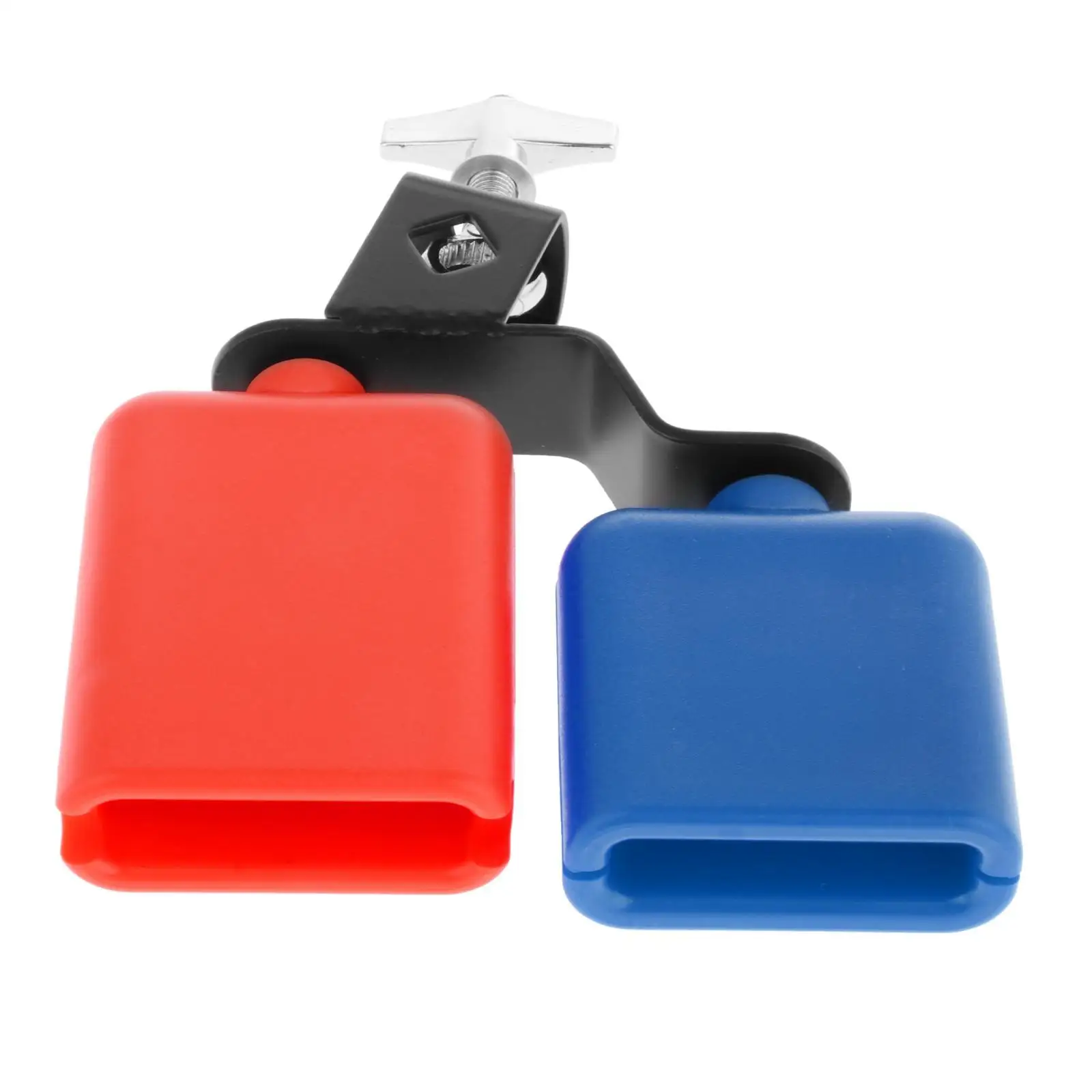 High and Low Sound Knocker Drum Part Percussion Noisemaker Cowbell Double Mounted Bell Set Accessories