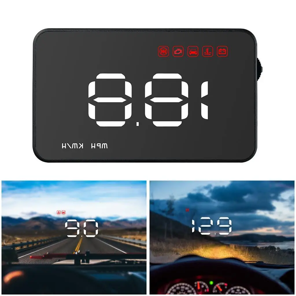 A1000 Car HUD Digital Head Up Display Speedometer  ??Warning System