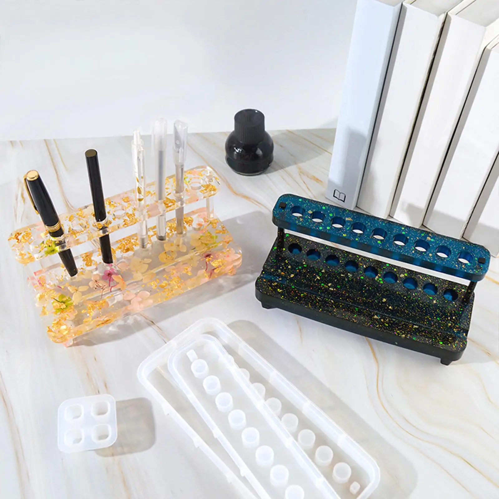Silicone Pen Holder  for Epoxy Resin Pen Rack  Phone  Display Stand  Kit DIY Handmade Craft Office Desk Ornaments