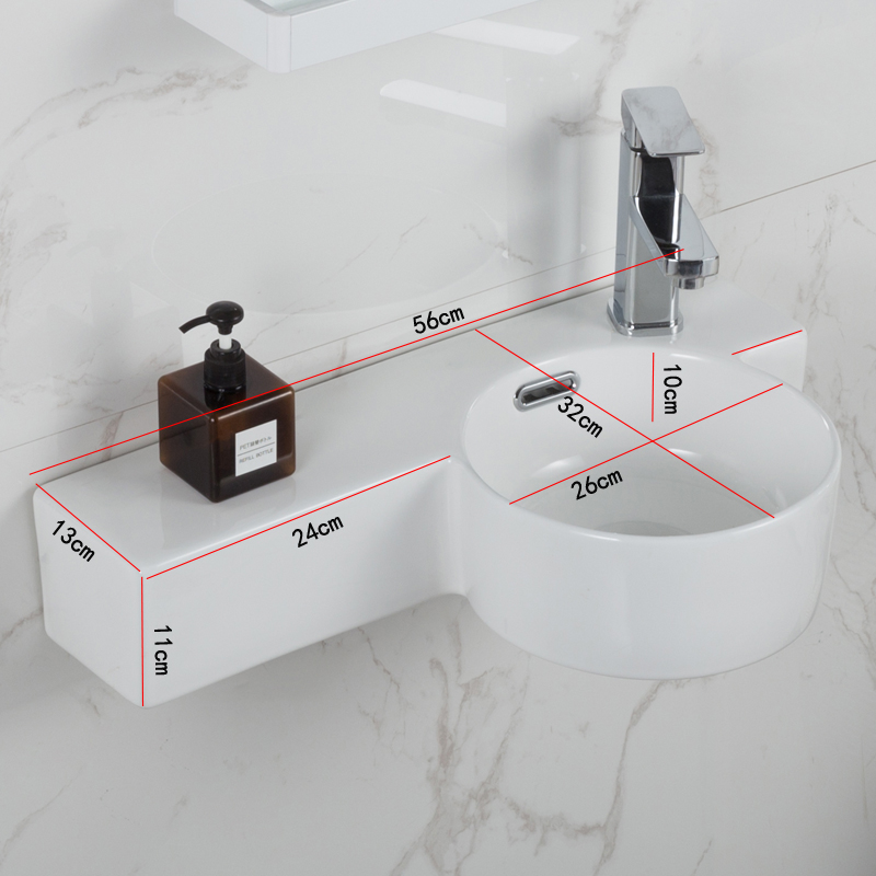 Title 1, Wall-Mounted Wash Basin Mini Wash Basin Sink Na...