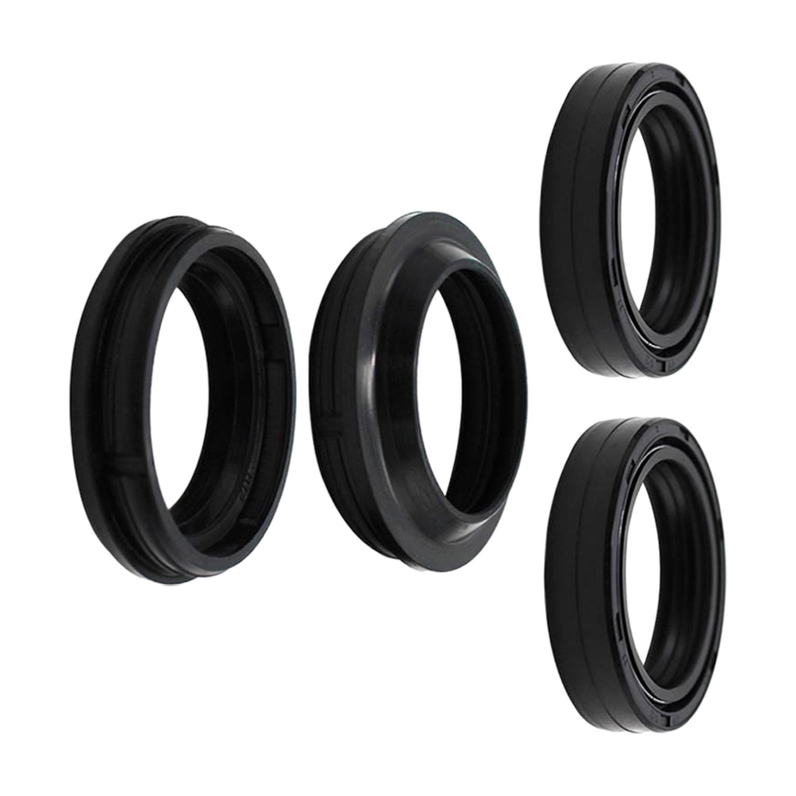 4 Pieces 36x48x11mm Durable Motorcycle Front Fork Damper Oil Seal and Dust Seal for Yamaha XT 125 R Bra 2007 1D4-f2480-00