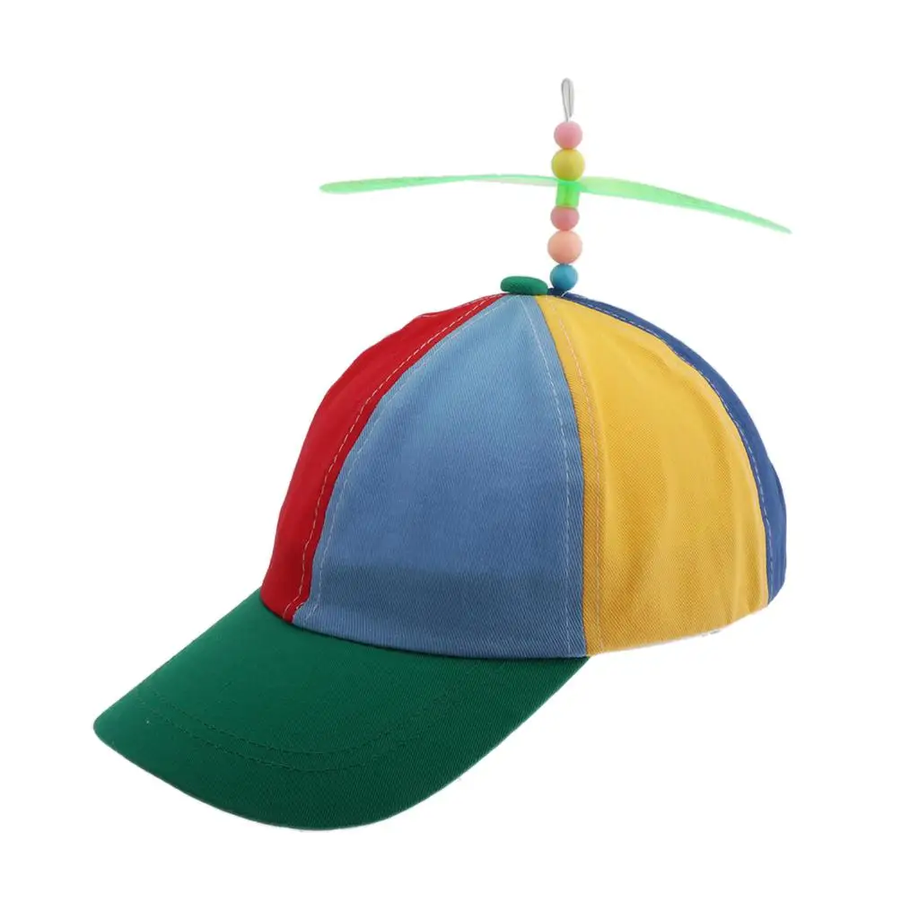 3X Parent-child Propeller Bamboo Pole Hat Baseball Cap Duck Tongue Hat Kids