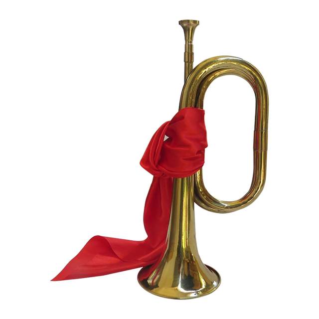 Cheering Trumpet 13 with Red Cloth Orchestra Portable Brass Blowing Bugle  for Beginners Show Performance Exercise Professionals - AliExpress