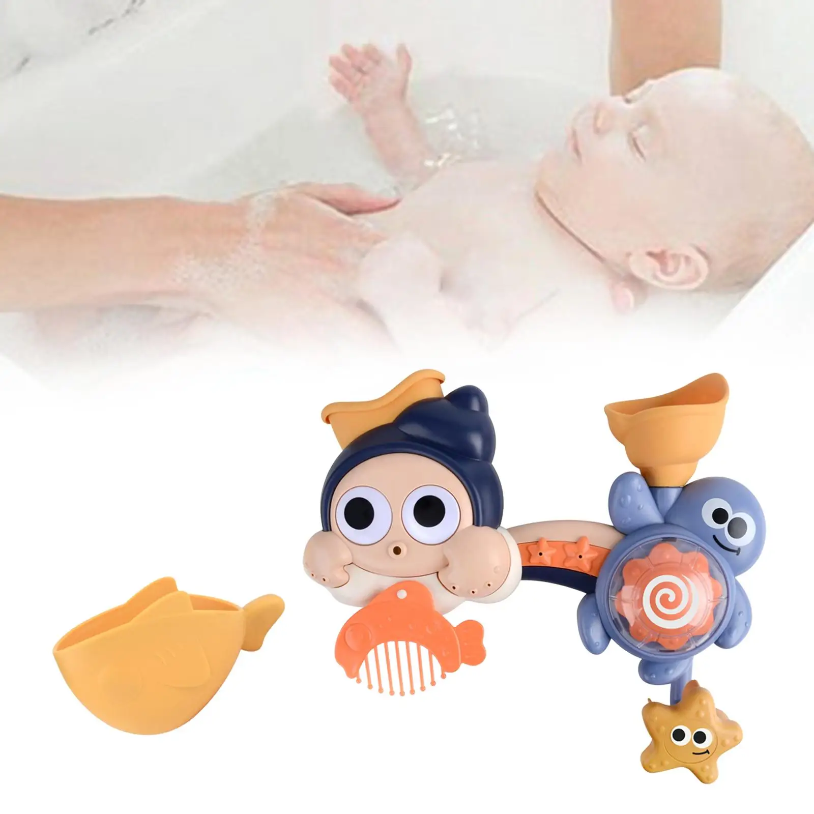 Baby Bath Toys with Suction Cup Bathroom Toys for Boys Girls Toddlers Infant