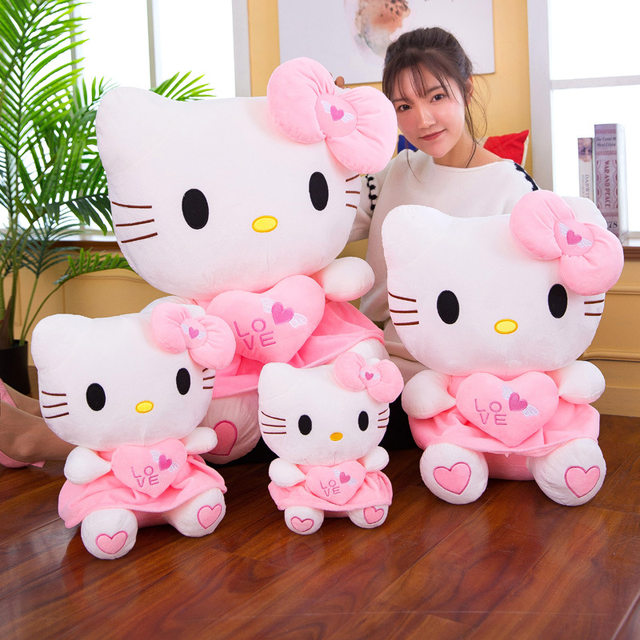 Hello Kitty Plush Toys, Cute Soft Doll Toys, Birthday Gifts for Girls  (40CM, Pink A)