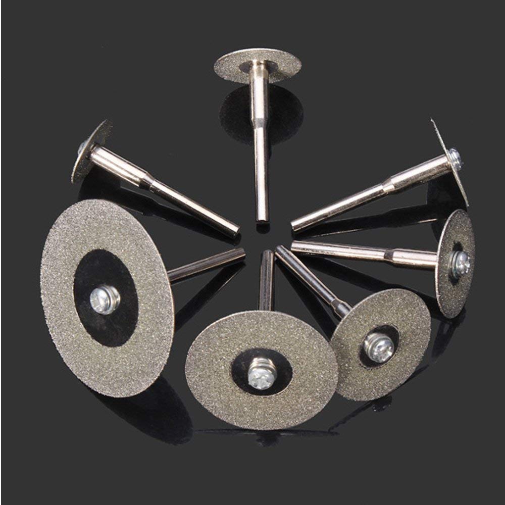 10PCS 2.35mm/3mm/3.17mm Shank diameter Diamond Cutting Discs Cut-off Wheel Blades Set For Dremel Rotary Tool