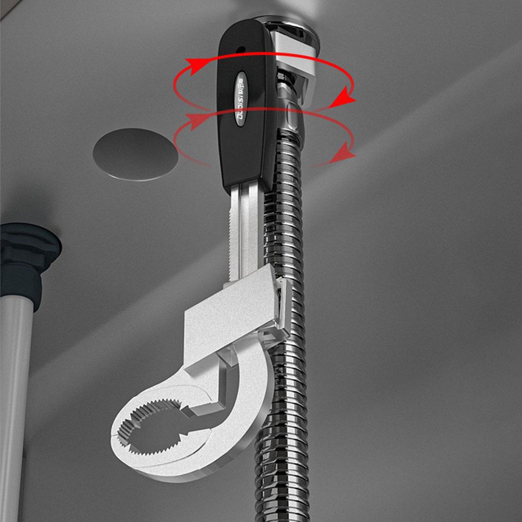 Wrench Set, Ratchet Car Repair 3 Chucks Variable Grip Wrench, for Home Water Pipe