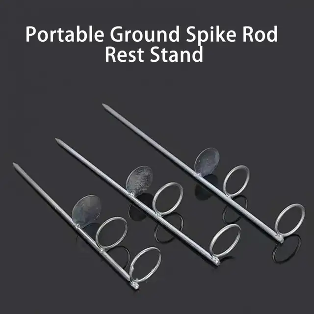 30/40/50cm Double Rings Single Fork Fishing Rod Holder Bank Fishing Ground  Rod Bracket Fishing Tools for Outdoor - AliExpress