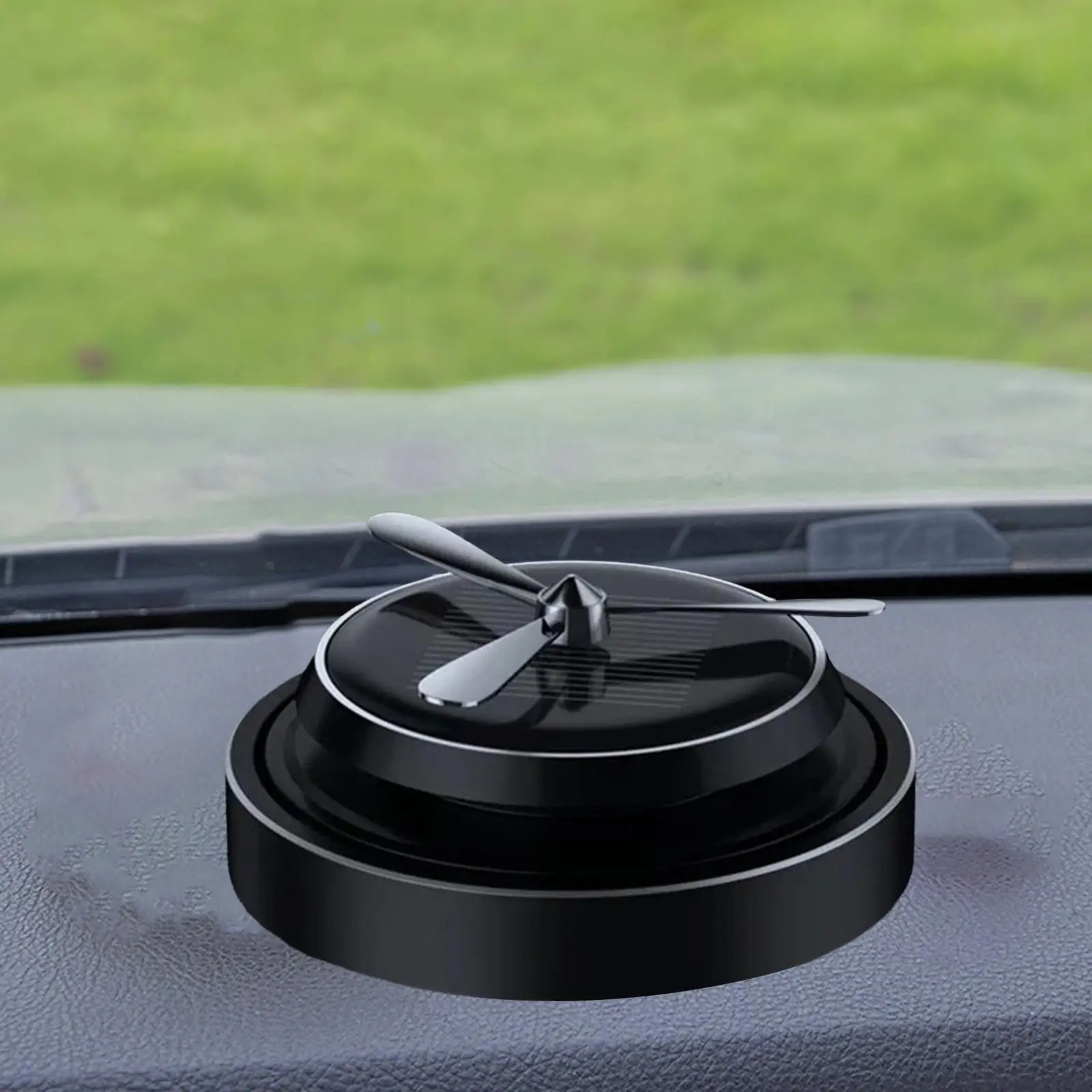 Portable Car Scents Air Freshener Solar Powered Rotating for Tablet Car
