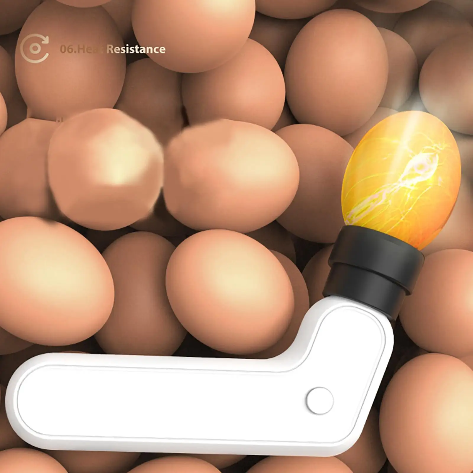 LED Light Egg Candler Tester, Egg Candling Lamp for Chickens, Poultry Incubator Equipment