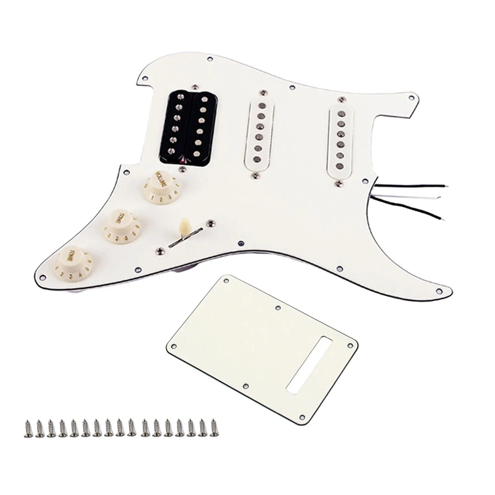 3Layer Electric Guitar Prewired Pickguard SSH W/ Pickups Board Set