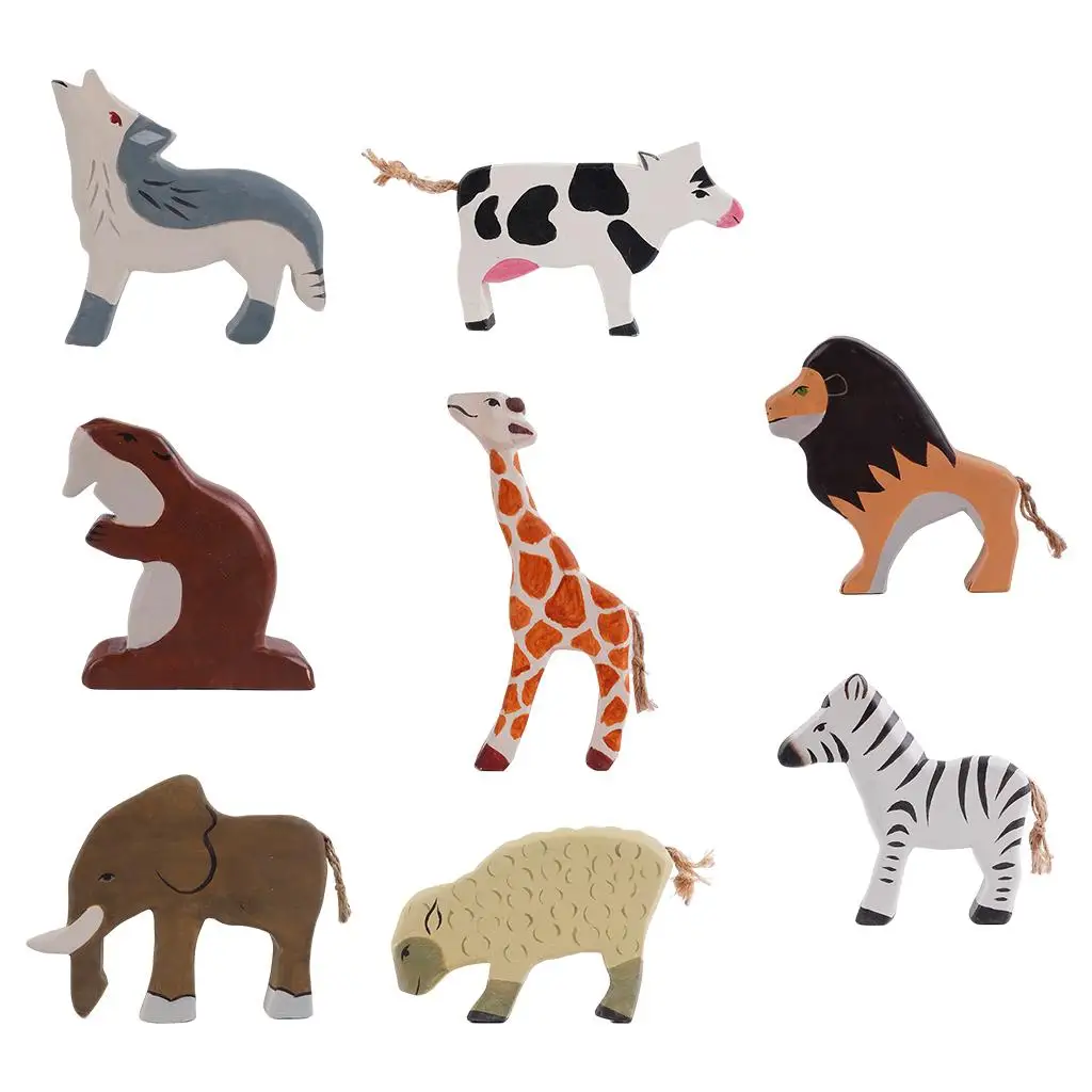 Mini Animal Learning Toys Figurines Figures Model Interactive Role Play Gift Children Boys Girls Home Decoration