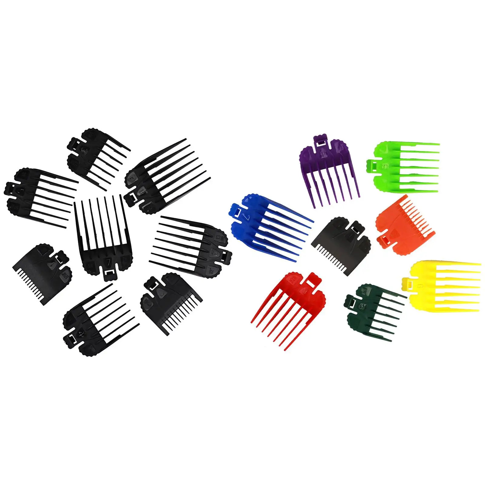 8 Piece/Set Professional Clipper Guide Combs Hair Trimmers Hair Guard Attachment 1.5mm 3mm 4.5mm 6mm 10mm 13mm 19mm 25mm