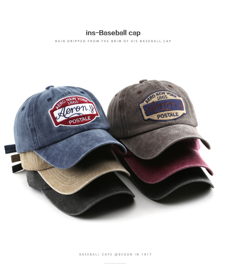 Title 1, Women Hat Men Baseball Hat Washed Cotton Baseba...