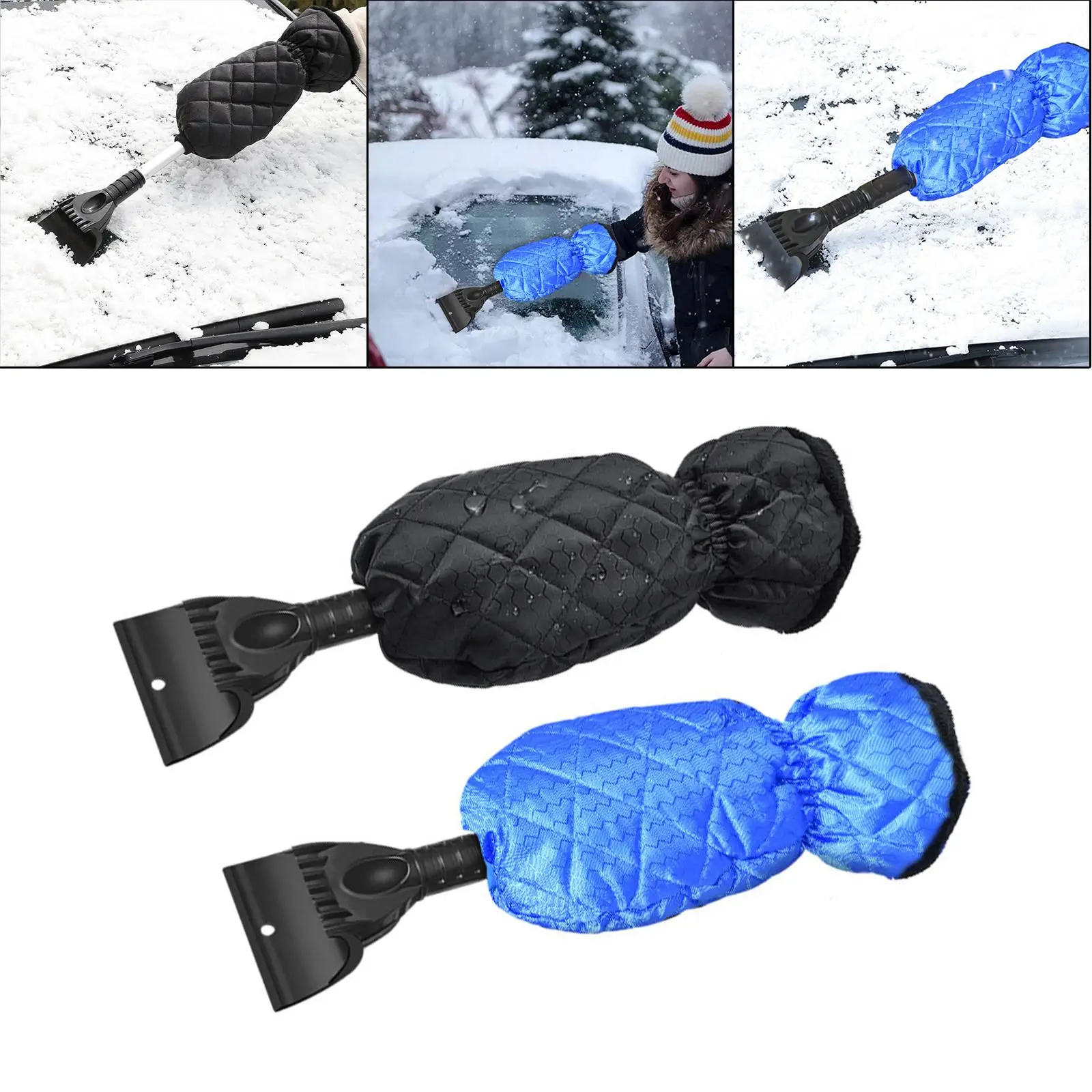 Snow Scraper Quick Clean with Foam Handle Windshield with Glove Ice Scraper Fit for SUV