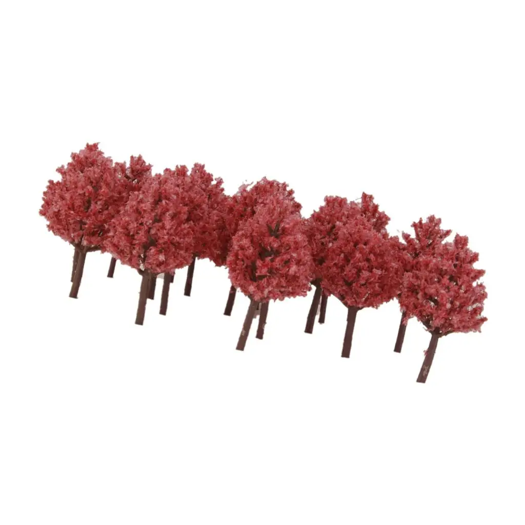 20x Plastic DIY Model Trees for Train Architecture Diorama 7cm