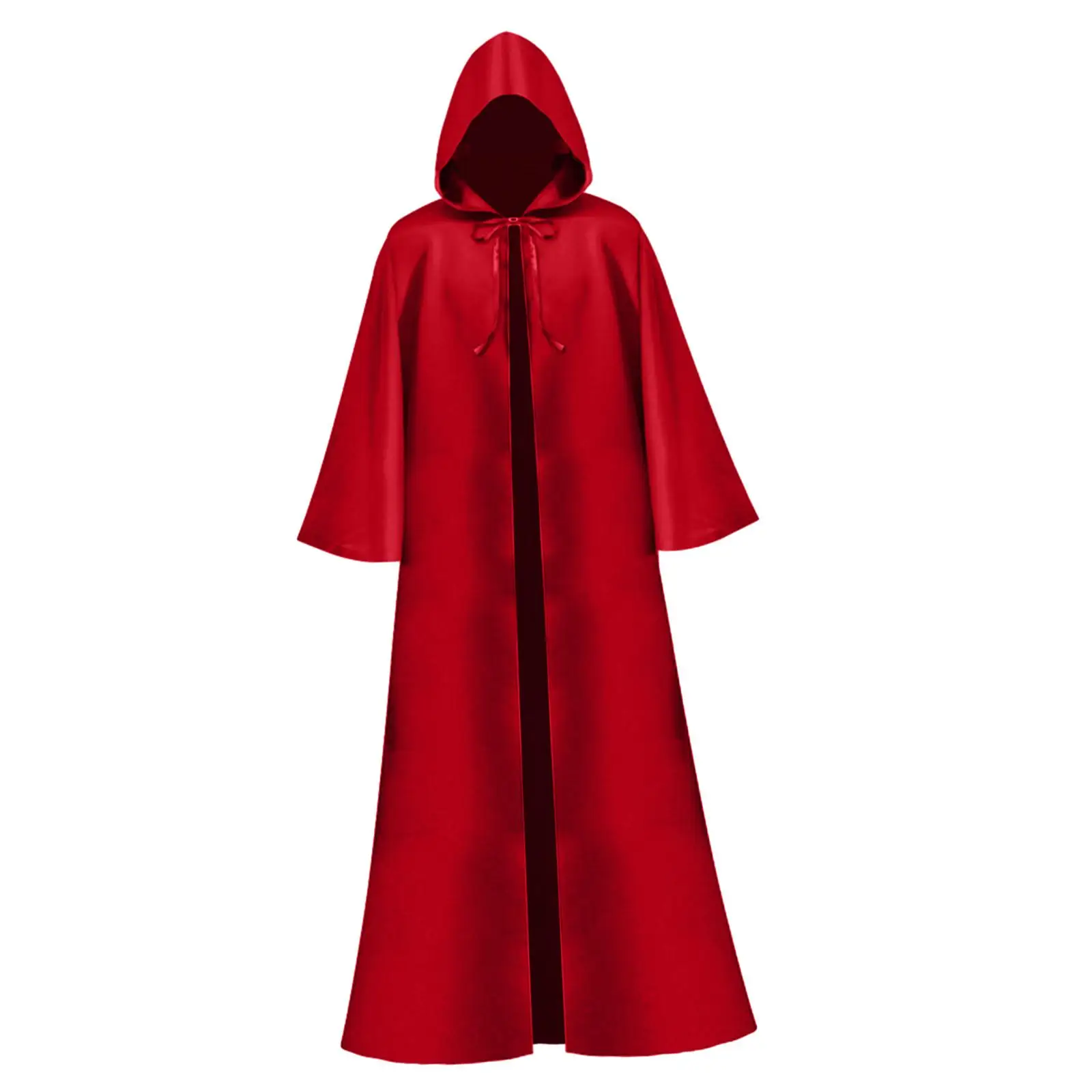 Halloween Hooded Cloak Cowl Full Length Long Hooded Cloak for Vintage Gathering Performance Fancy Dress Party Punk Party