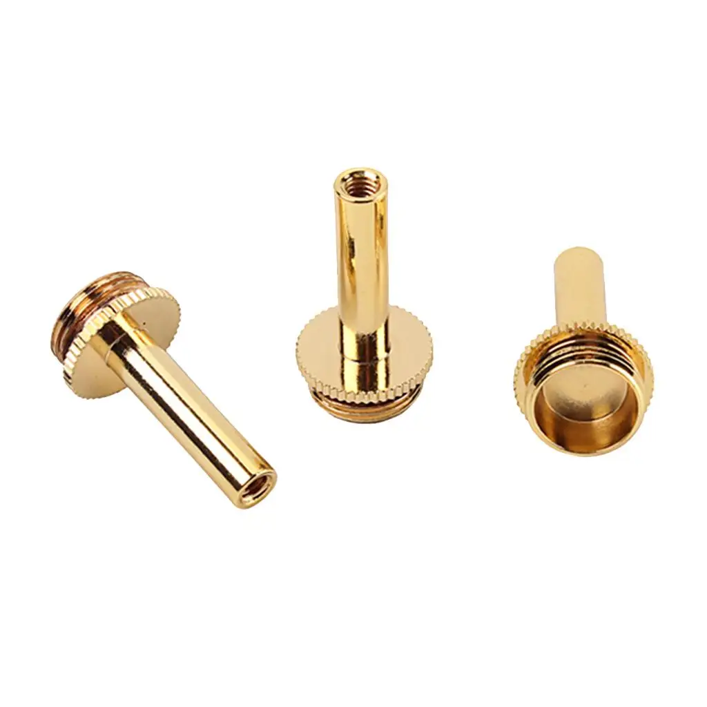 3pieces Copper Trumpet Connecting Rod Piston Key Screw for Bb Trumpet
