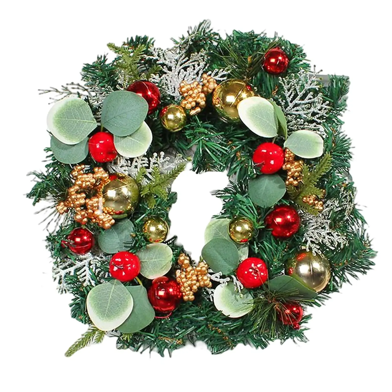 Christmas Wreath Garland decor Hanging Winter Wreath Christmas Decoration for Fireplace Outdoor Indoor Celebration Festival