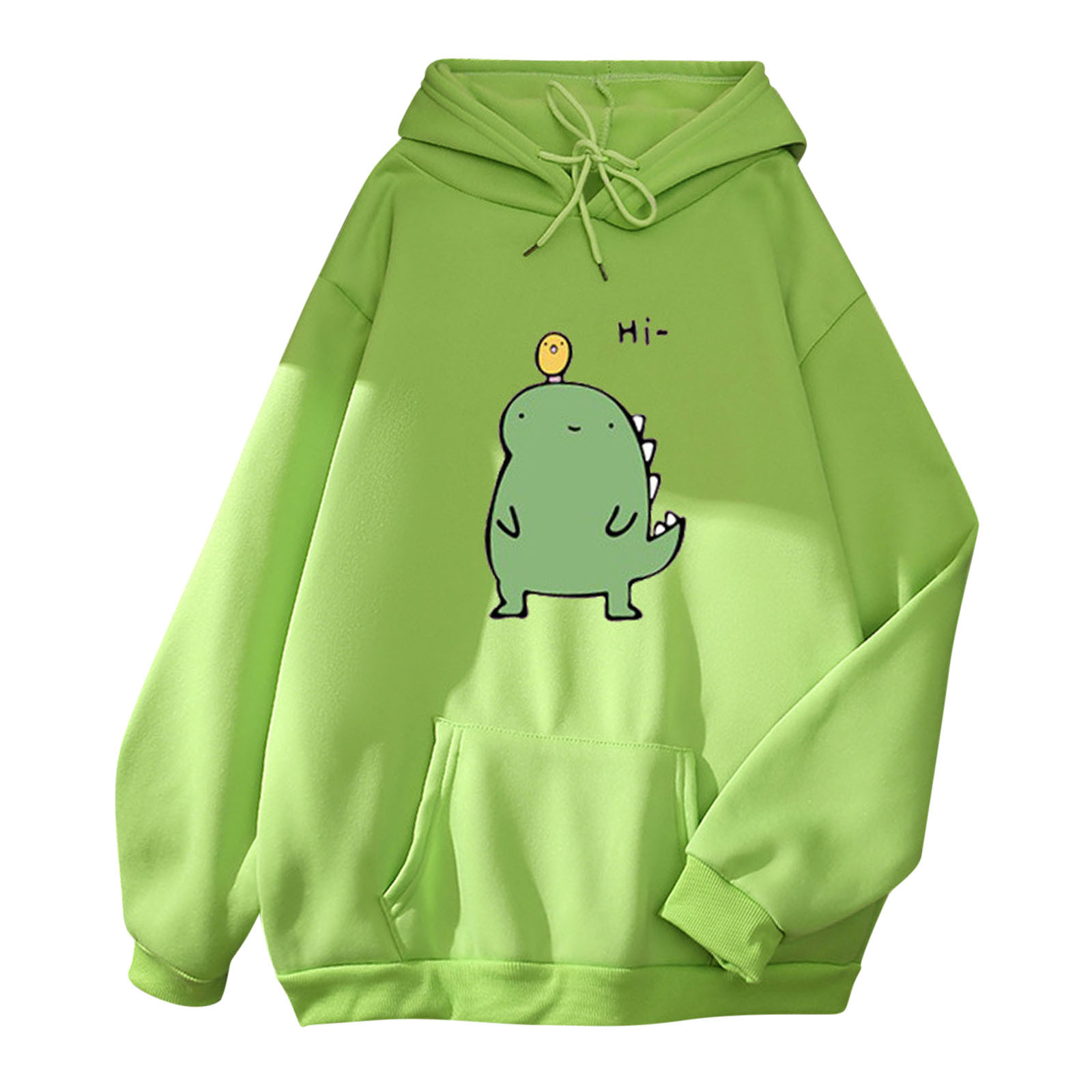 Dinossauro bonito Hoodies de manga comprida, Moletons