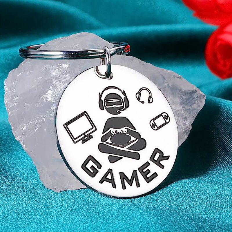 Lustige Spieler Schlüssel bund Geschenke für Spieler ihn Jungen Sohn Enkel Kinder Kinder Teenager Teenager Geburtstags geschenke – Detail 2